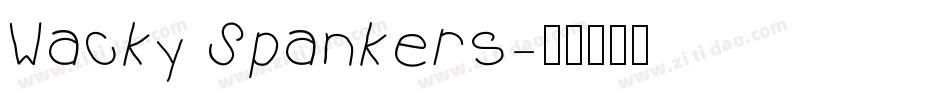 Wacky Spankers字体转换